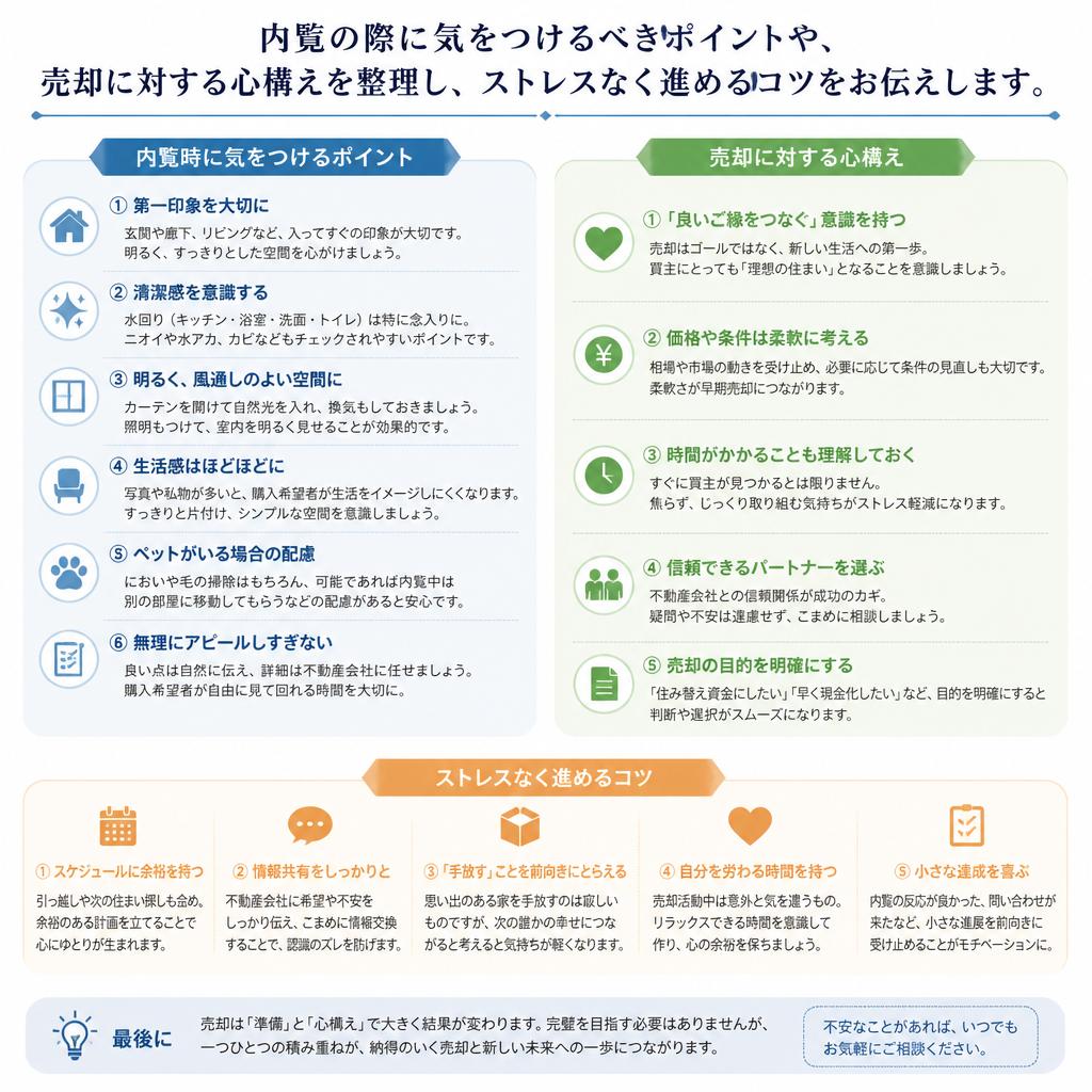 内覧のポイントと売却における心構え