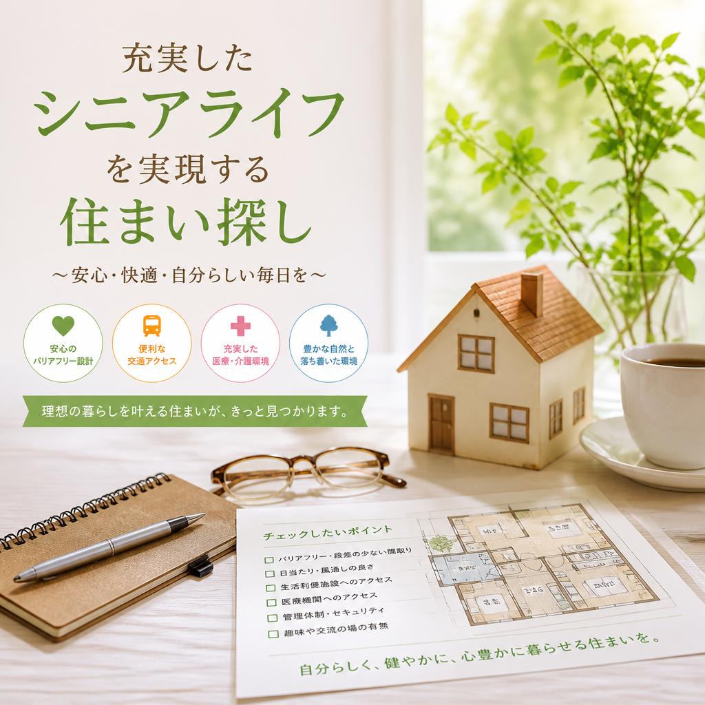充実したシニアライフを実現する住まい探し